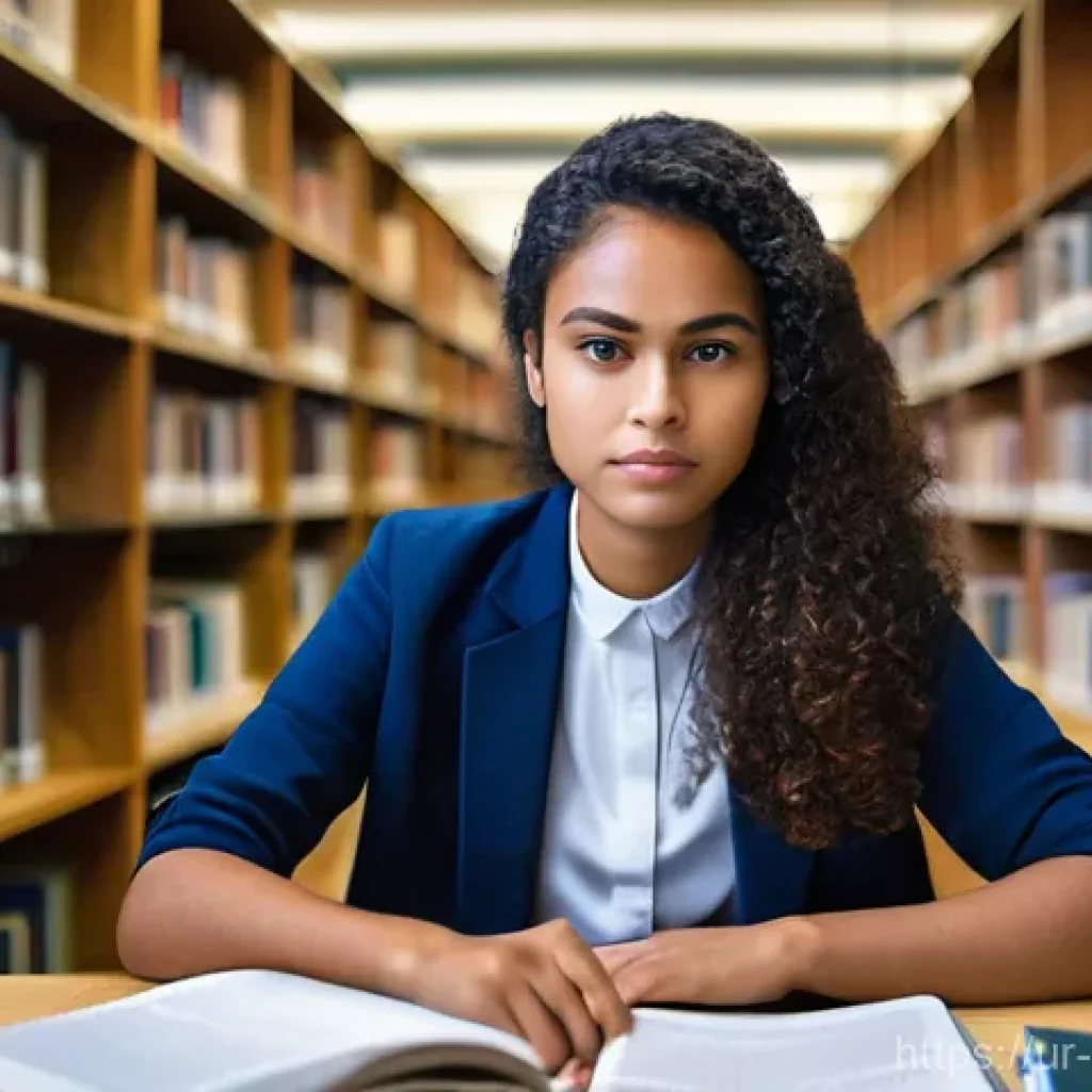 상담심리사 채용 공고 분석 - **Prompt:** A young, focused female psychology student, in her early 20s, deeply engrossed in studyi...