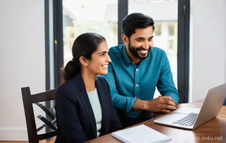 상담심리사 자격증으로 글로벌 진출하기 - **Prompt 1: Global Online Counseling Connection**
    "A professional, empathetic South Asian female...