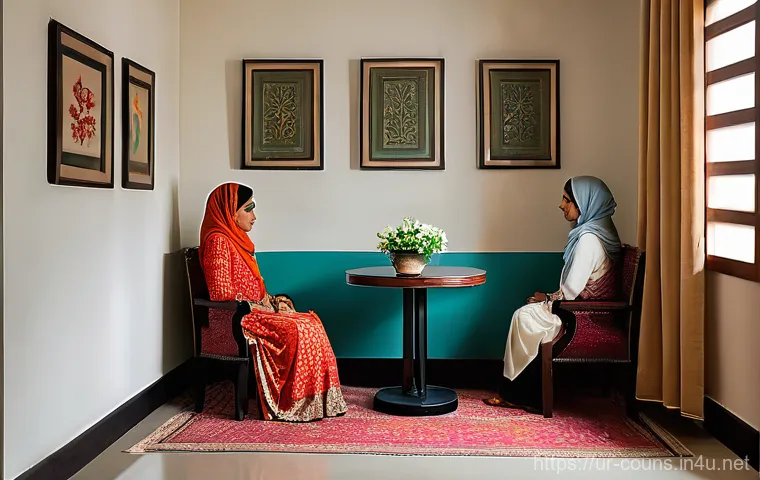 상담심리사로서 클라이언트 기록 관리법 - **Prompt:** "A warm, inviting consultation room in a modern psychology clinic in Pakistan. A female ...