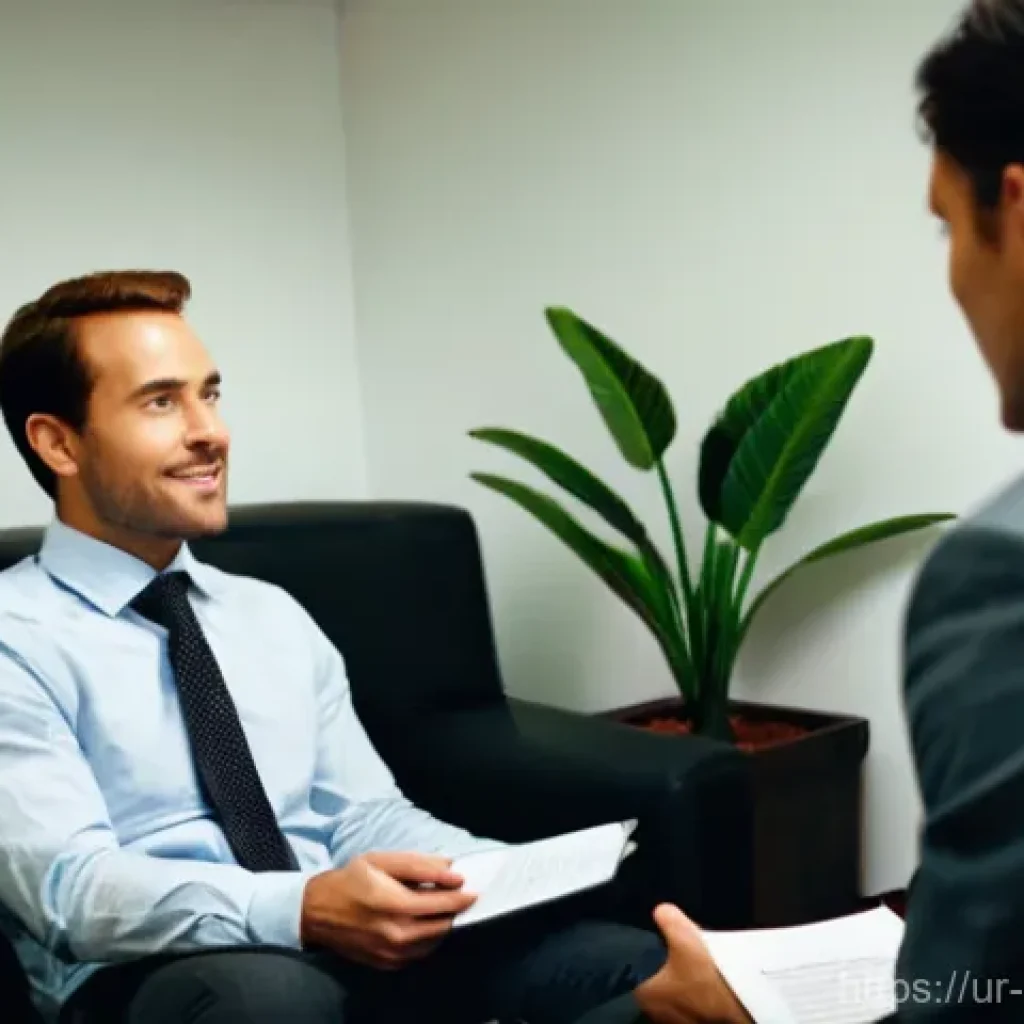 상담심리사 연봉 협상 팁 - **Prompt 1: Confident Counseling Session**
    "A male counseling psychologist, in his late 30s, wit...