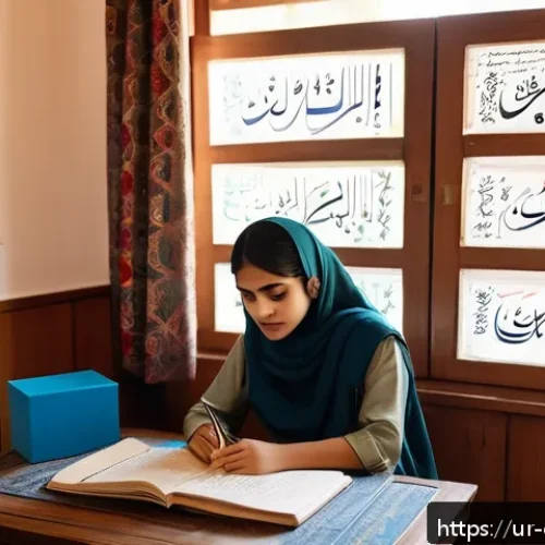 Home 17 상담심리사 시험 합격 전략 - A focused Pakistani student studying counseling psychology at a traditional wooden desk in a cozy ro...